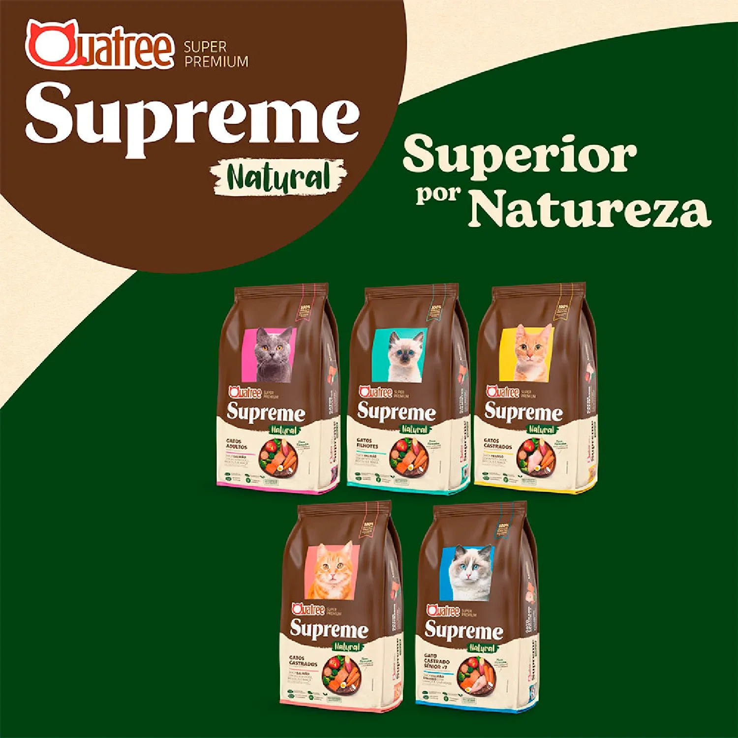 Racao Quatree Supreme Gatos Castrados Salmao banner-10